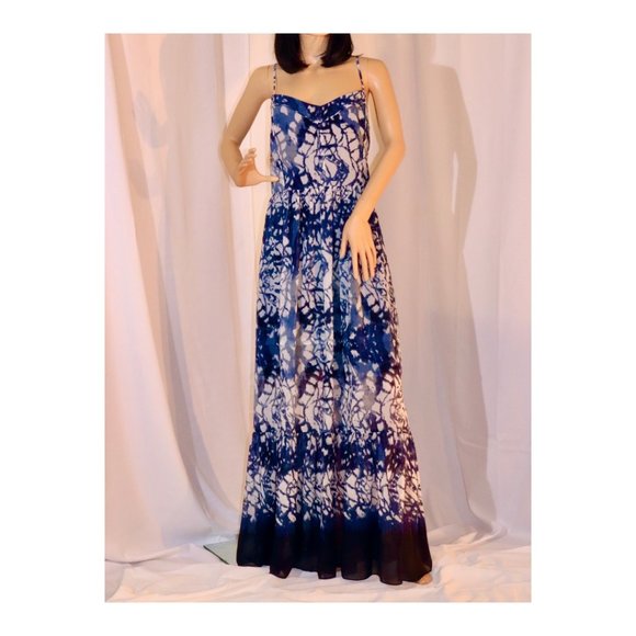 Betsey Johnson Blue & White Dress Size 12 - Picture 1 of 2